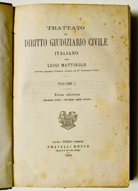 Trattato di diritto giudiziario civile italiano
