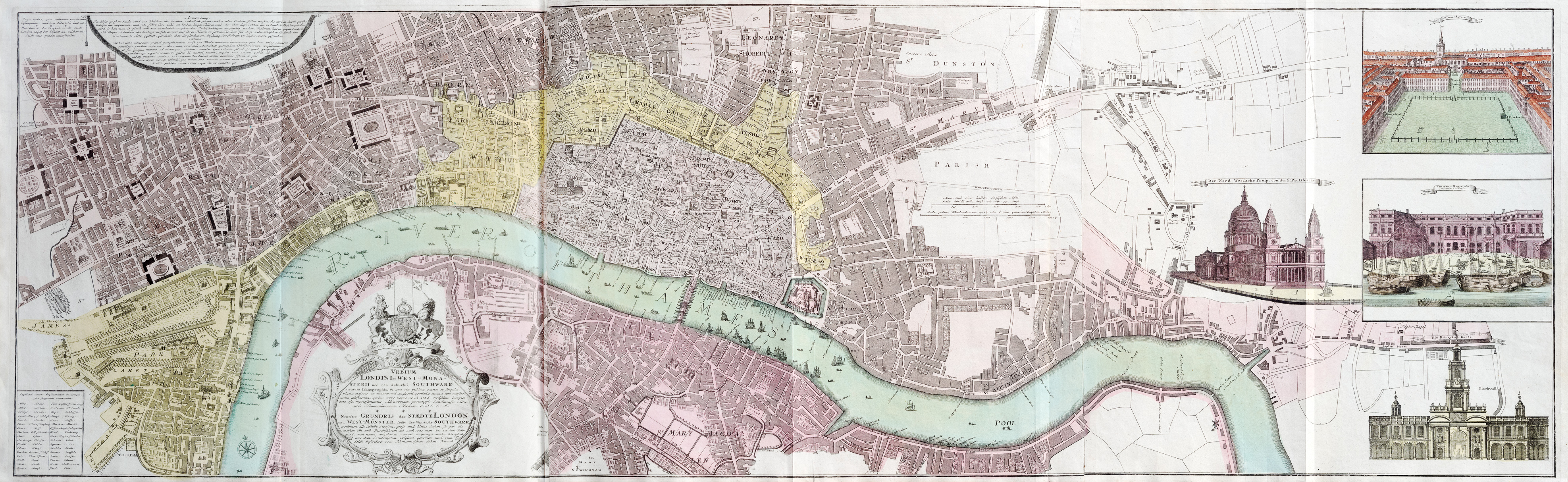 Urbium Londini et West Monasterii nec no Suburbii Southwark accurata …