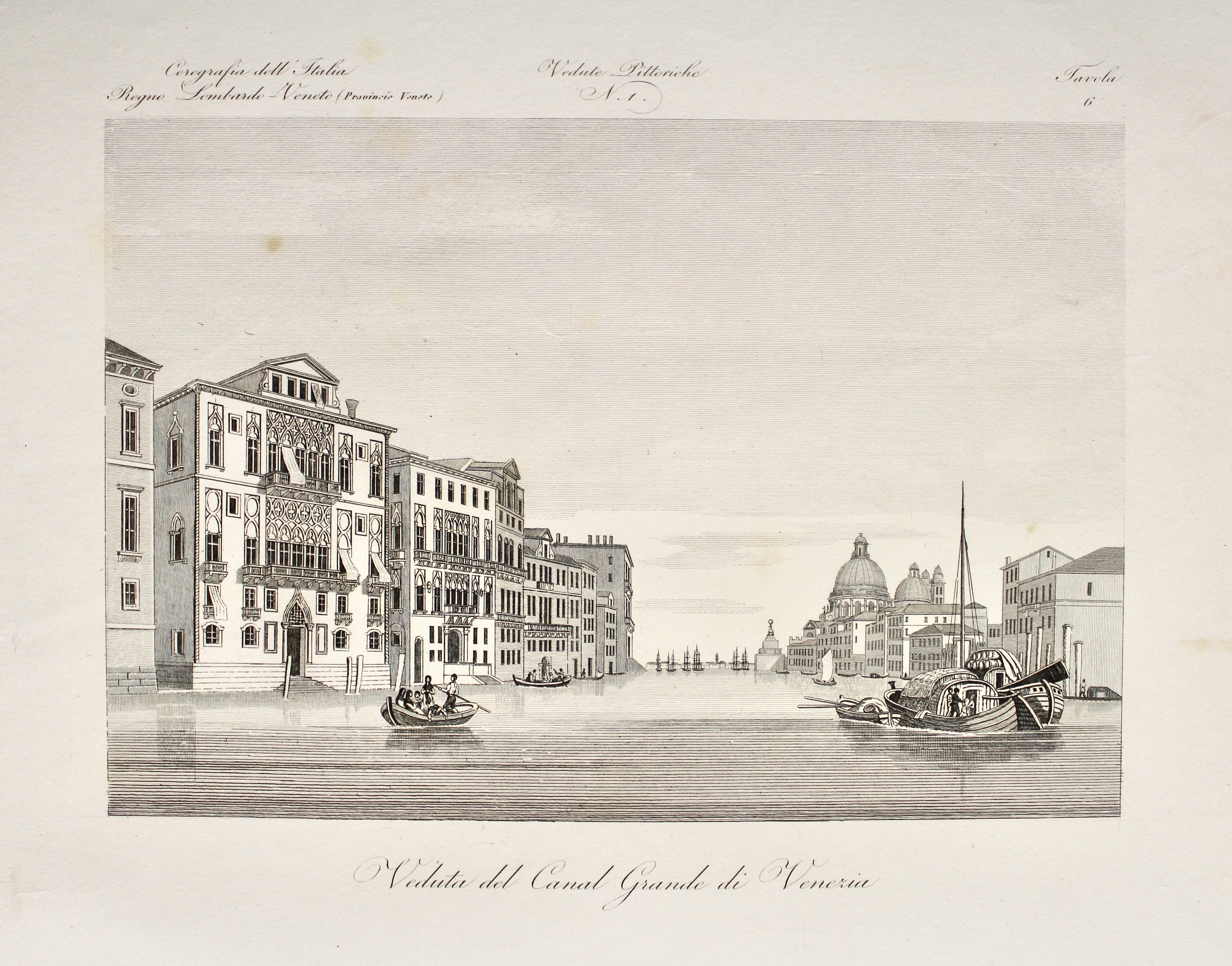 Veduta del Canal grande di Venezia