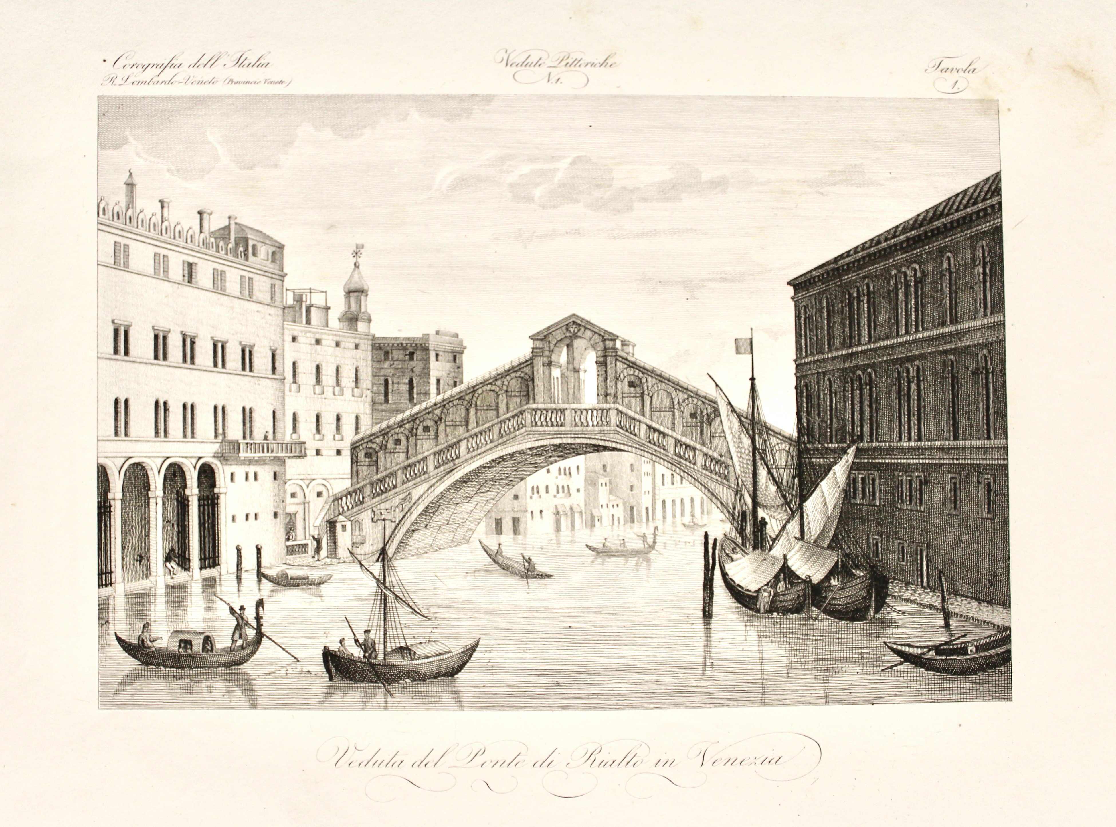Veduta del Ponte di Rialto in Venezia