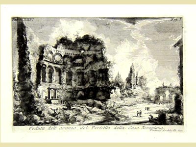 Veduta dell’ avanzo del Peristilo della casa Neroniana.