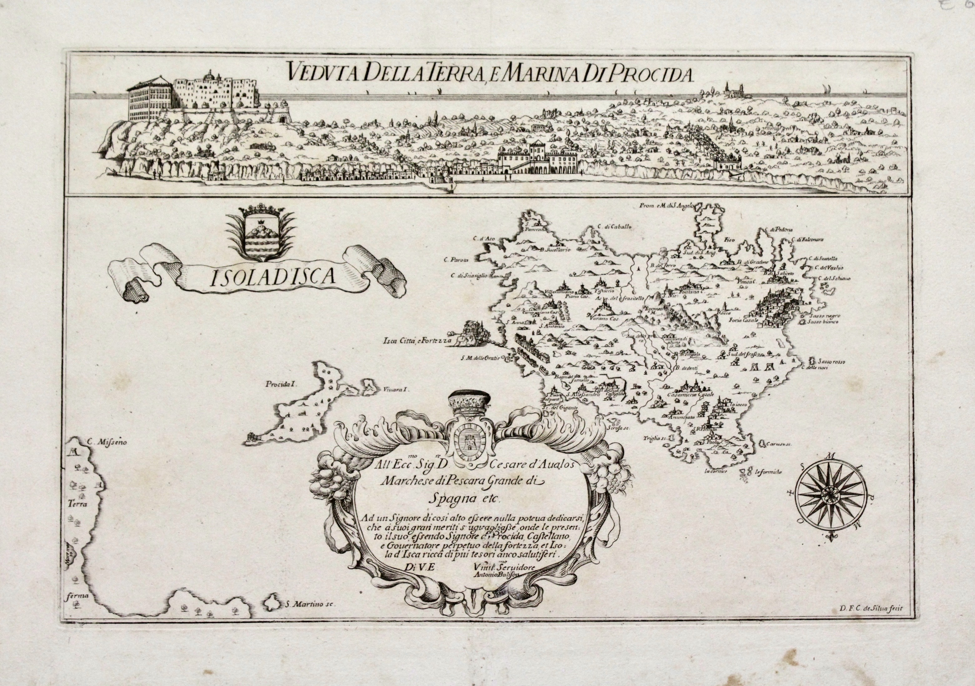 Veduta della terra e Marina di Procida unita a: Isola …