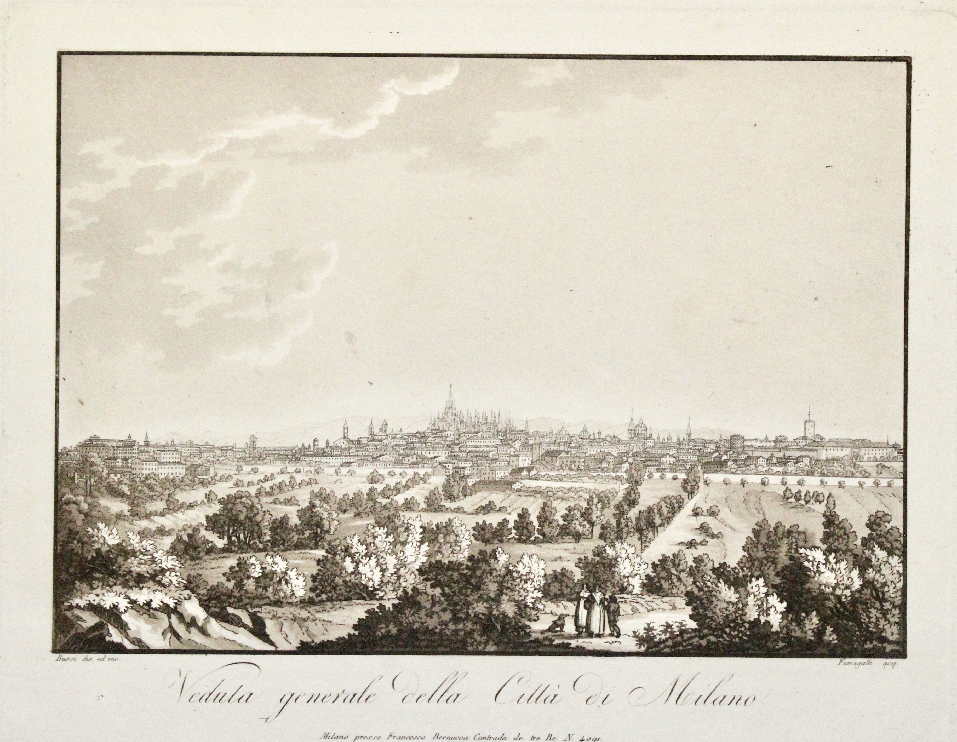 Veduta generale della città di Milano