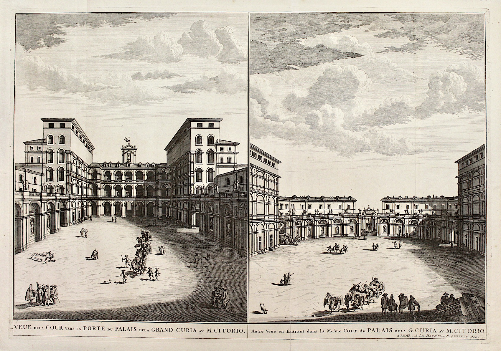 Veue du Palais de la Grand Curia au Mont Citorio …