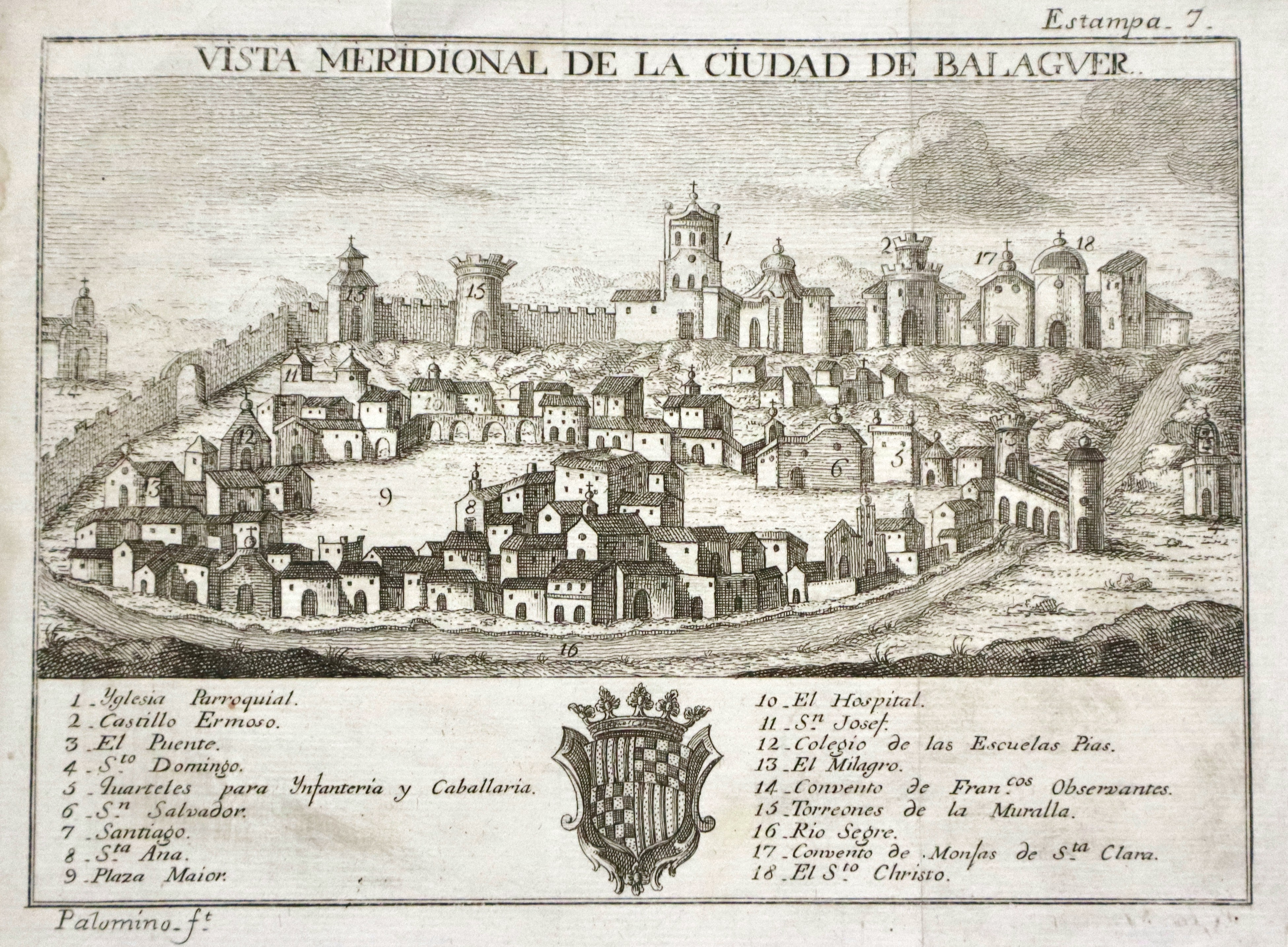 Vista meridional de la Ciudad de Balaguer