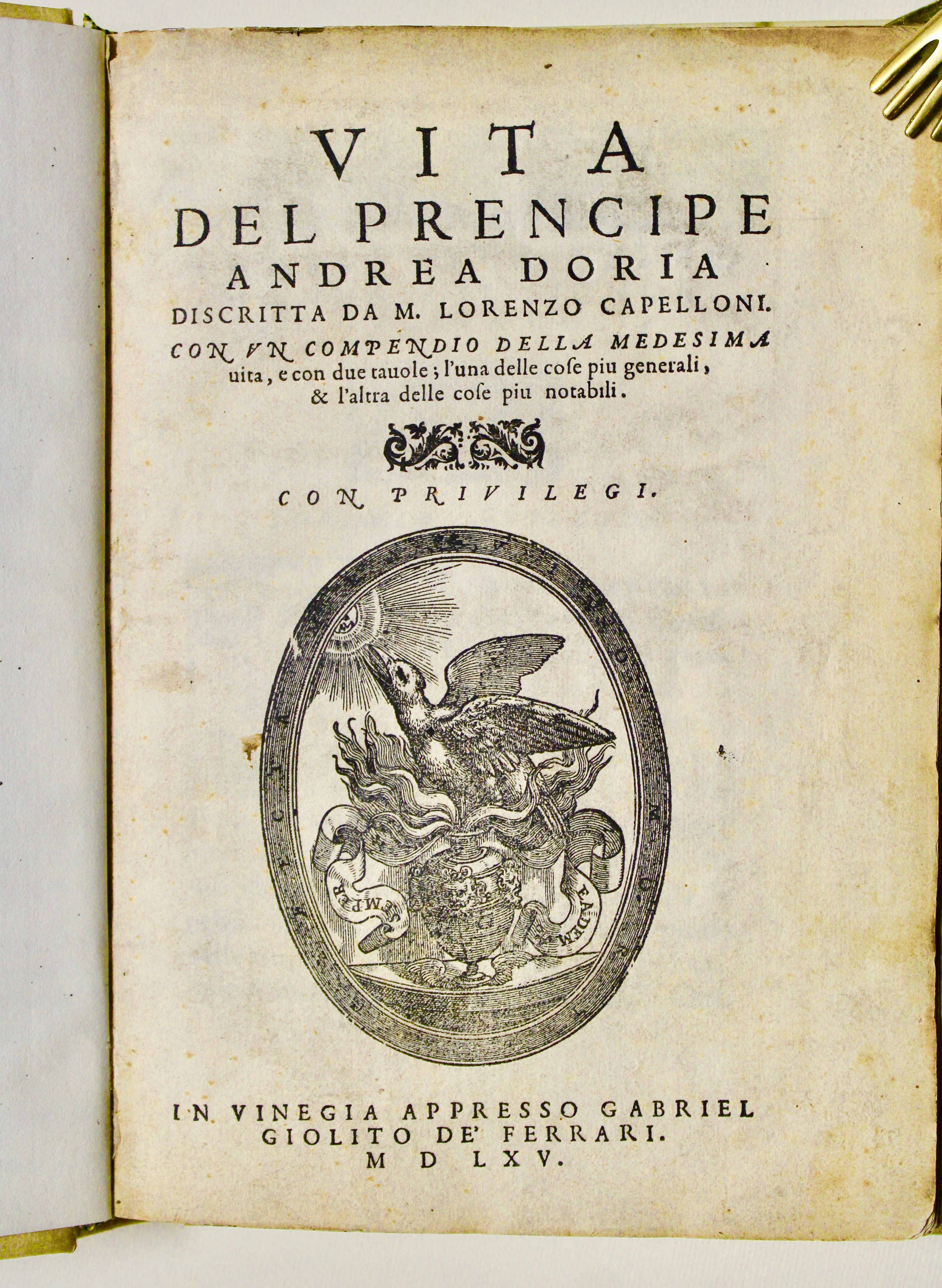 Vita del prencipe Andrea Doria.