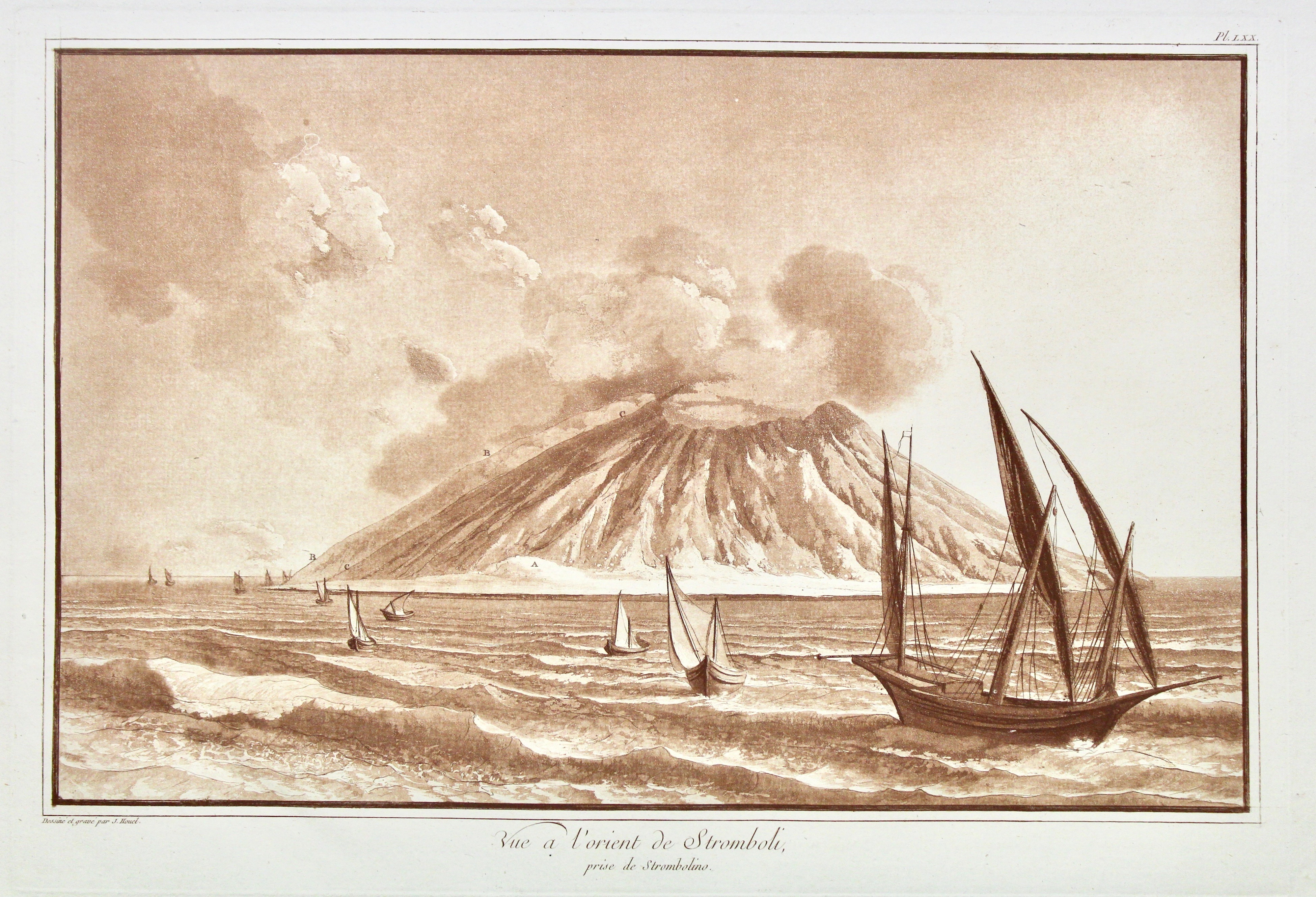 Vue a l'orient de Stromboli