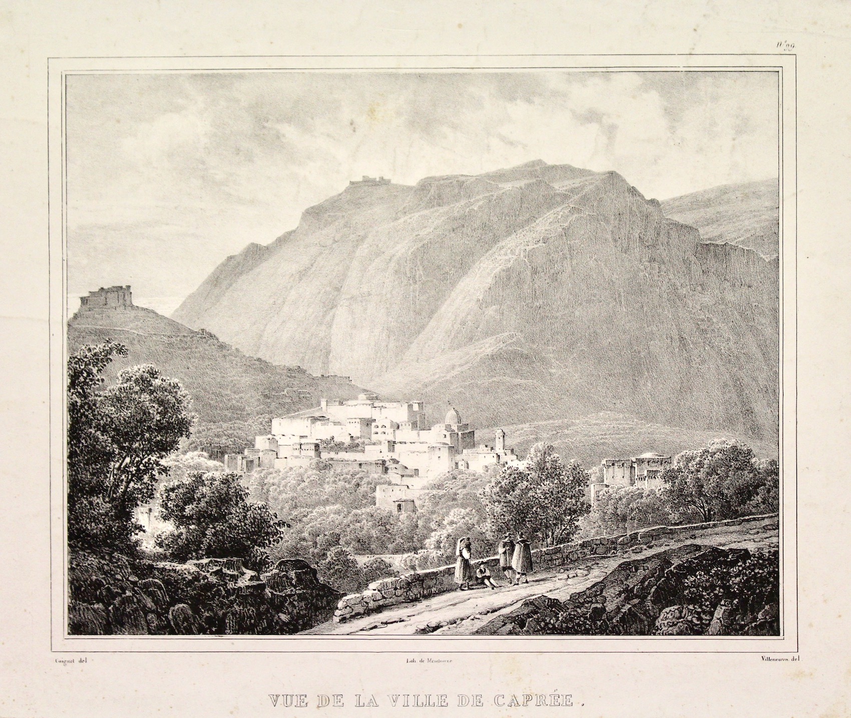 Vue de la ville de Caprée