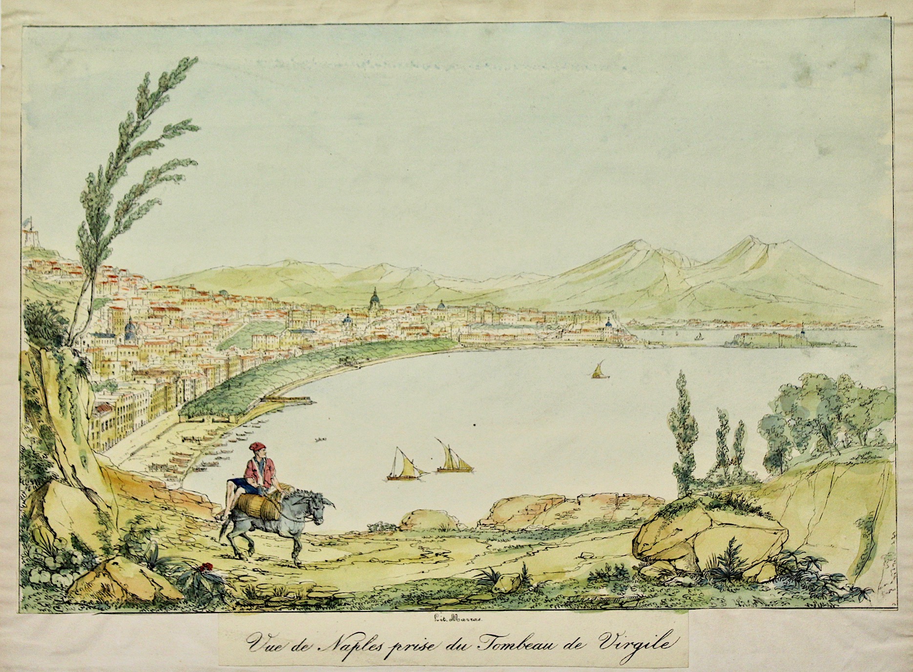 Vue de Naples prise du tombeau de Virgile.