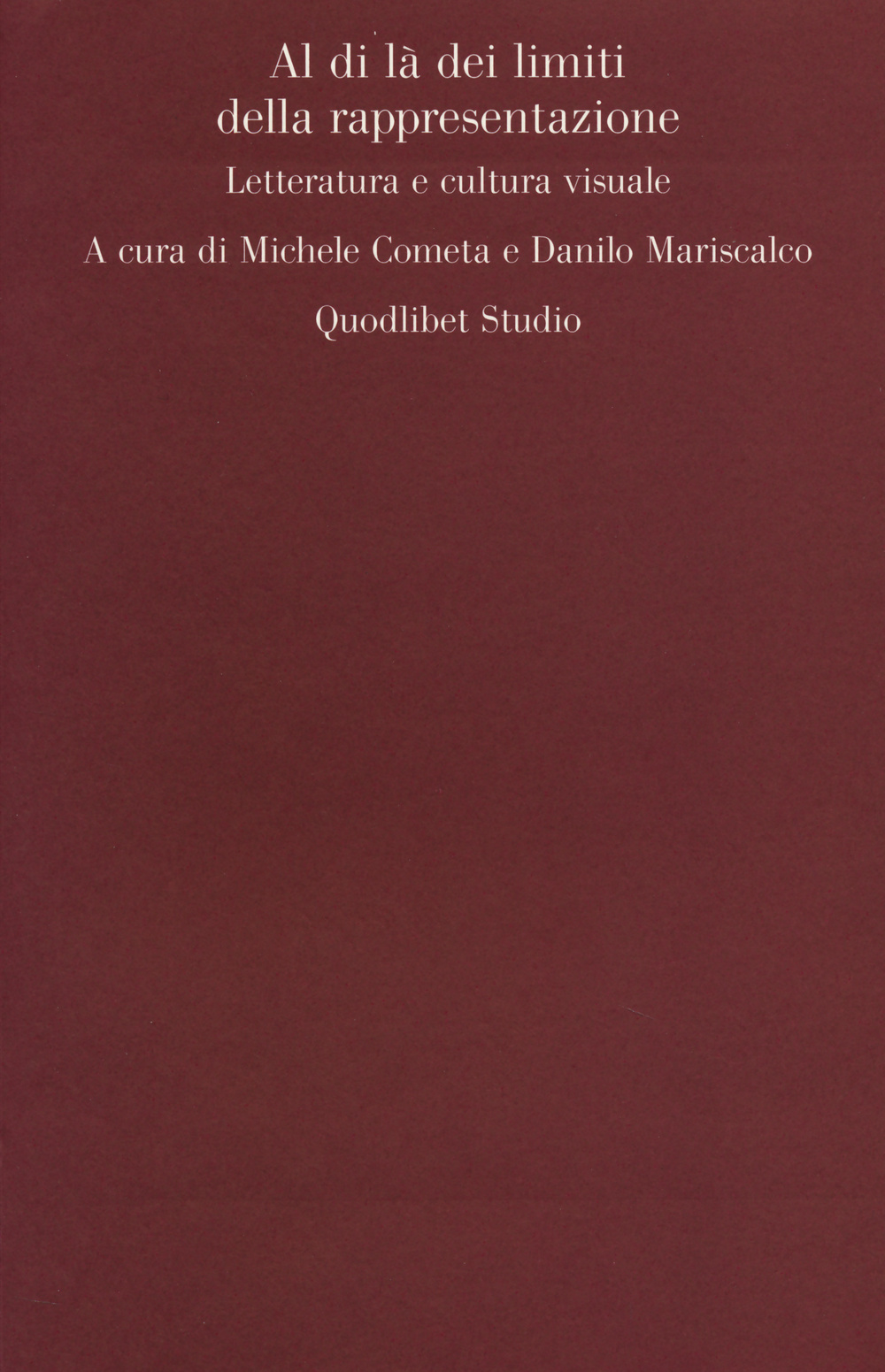 Al di là dei limiti della rappresentazione. Letteratura e cultura …