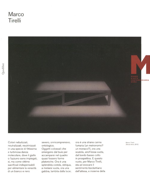 Marco Tirelli. Catalogo della mostra (Roma, 30 marzo-15 maggio 2012). …