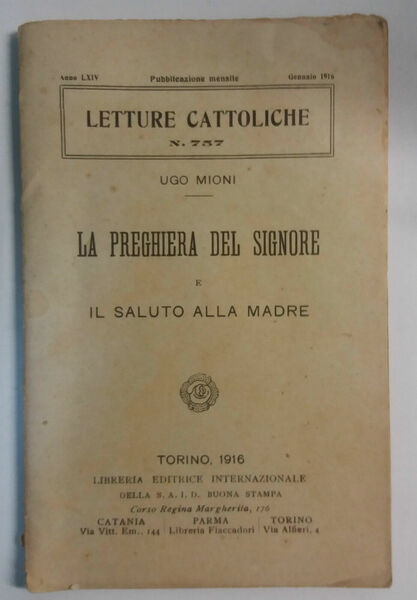 La preghiera del Signore e il saluto alla Madre - …