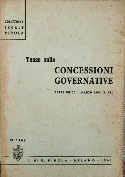 Tasse sulle concessioni governative (1961) - ER