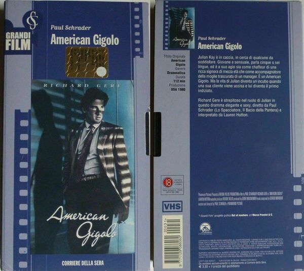 American Gigolò - VHS - Richard Gere- corriere della sera …