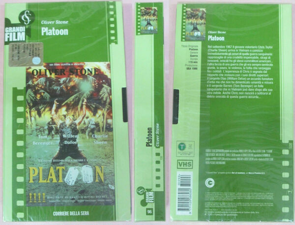 Platoon - vhs - 2002 -corriere della sera -F