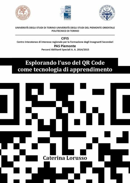 Esplorando l?uso del QR Code come tecnologia di apprendimento