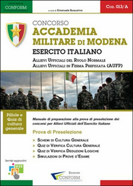 Concorso accademia militare di Modena. Esercito italiano. Prova di preselezione