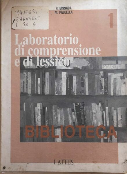 Laboratorio di comprensione e di lessico 1 di Aa.vv., 1994, …