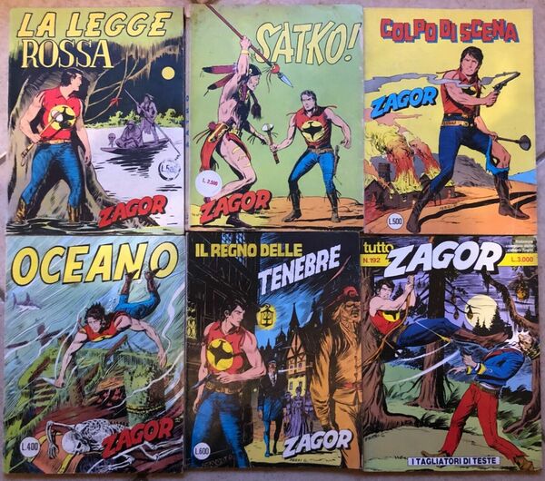 Lotto 6 fumetti Zagor di Aa.vv., Editoriale Cepim