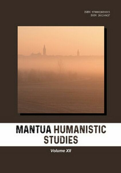 Mantua humanistic studies Vol.12 di R. Roni, 2019, Youcanprint