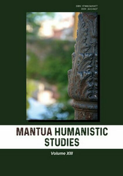 Mantua humanistic studies Vol.13 di G. Pasta, 2019, Universitas Studiorum