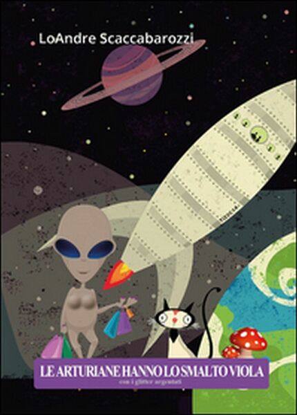 Le arturiane hanno lo smalto viola con i glitter argentati …