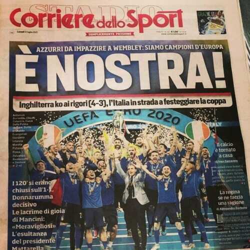 Corriere dello Sport 12/07/2021 Vittoria Italia Calcio di Aa.vv., 2021, …