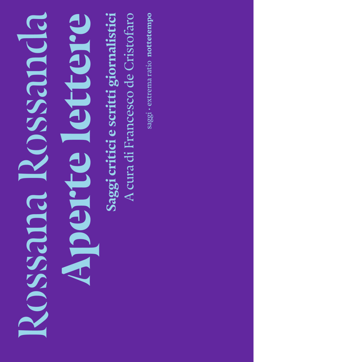 Aperte lettere. Saggi critici e scritti giornalistici di Rossana Rossanda …
