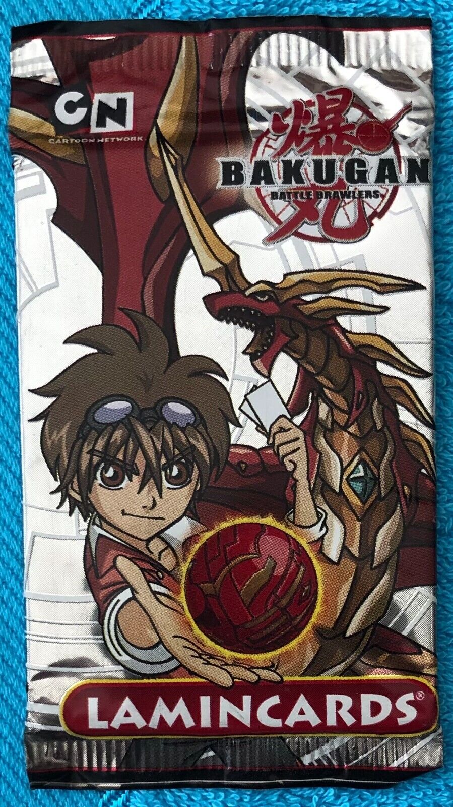 Bakugan Lamincards bustina di Cartoon Network, 2009, Edibas
