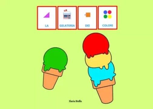 La gelateria dei colori in CAA. Per la memorizzazione dei …