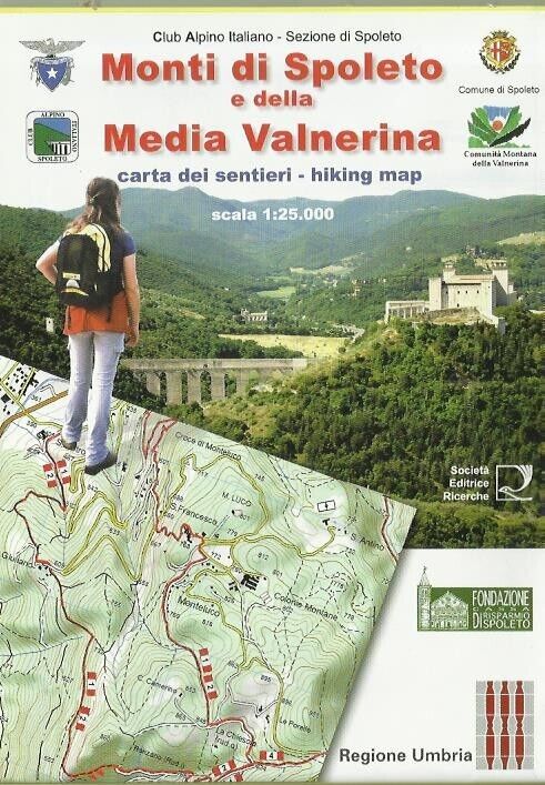 Monti di Spoleto e Media Valnerina. Carta dei sentieri 1:25.000 …
