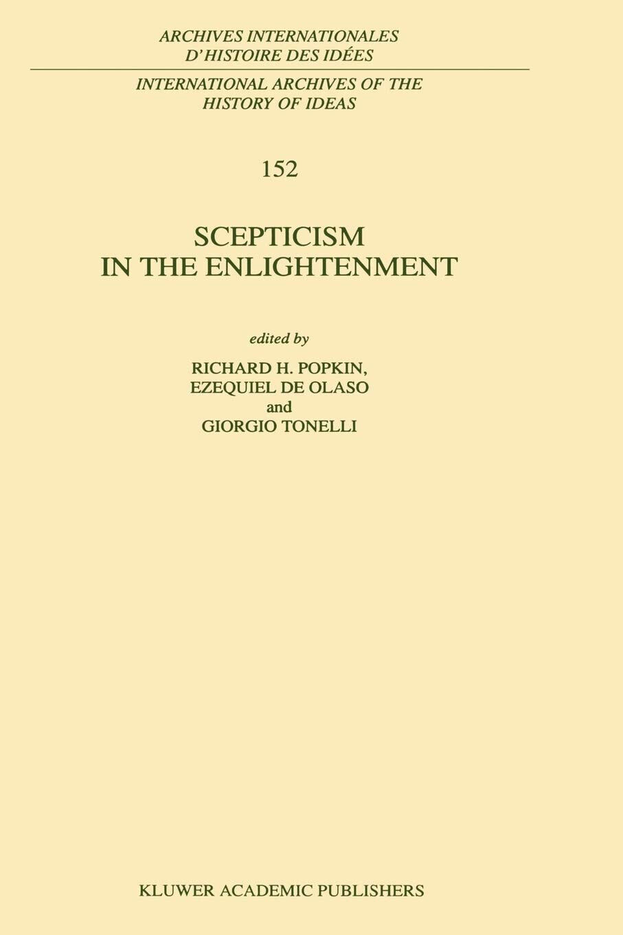 Scepticism in the Enlightenment - R. h. Popkin - Springer, …
