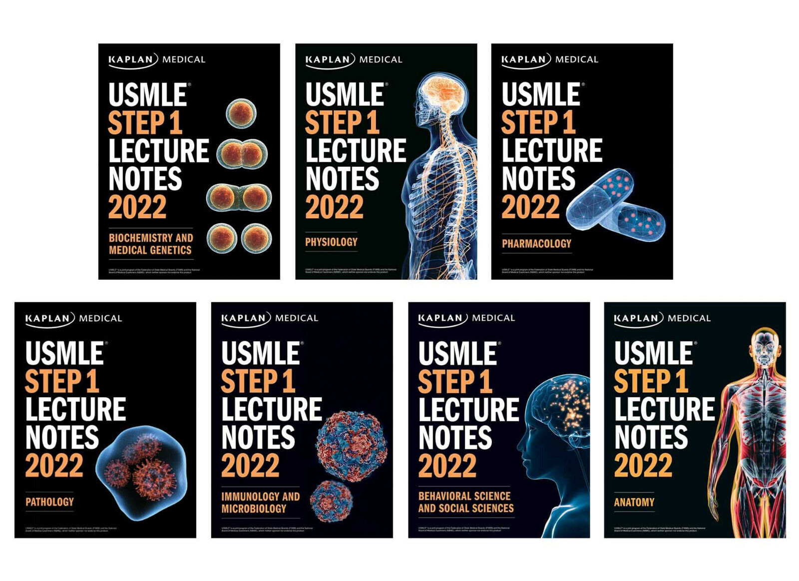 USMLE Step 1 Lecture Notes 2022: 7-Book Set - Kaplan …