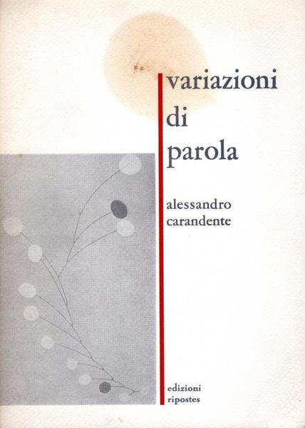 Variazioni di parola (dedica dell'autore a Enrico vallecchi)