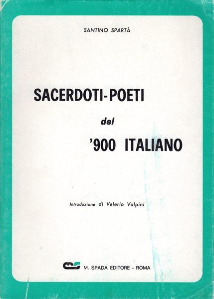 Sacerdoti-Poeti del '900 italiano (dedica dell'autore)