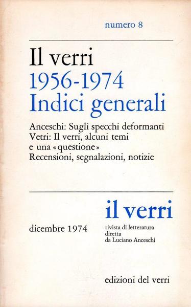 Il Verri n. 8. Quinta serie