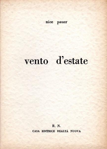 Vento d'estate (dedica dell'autore)