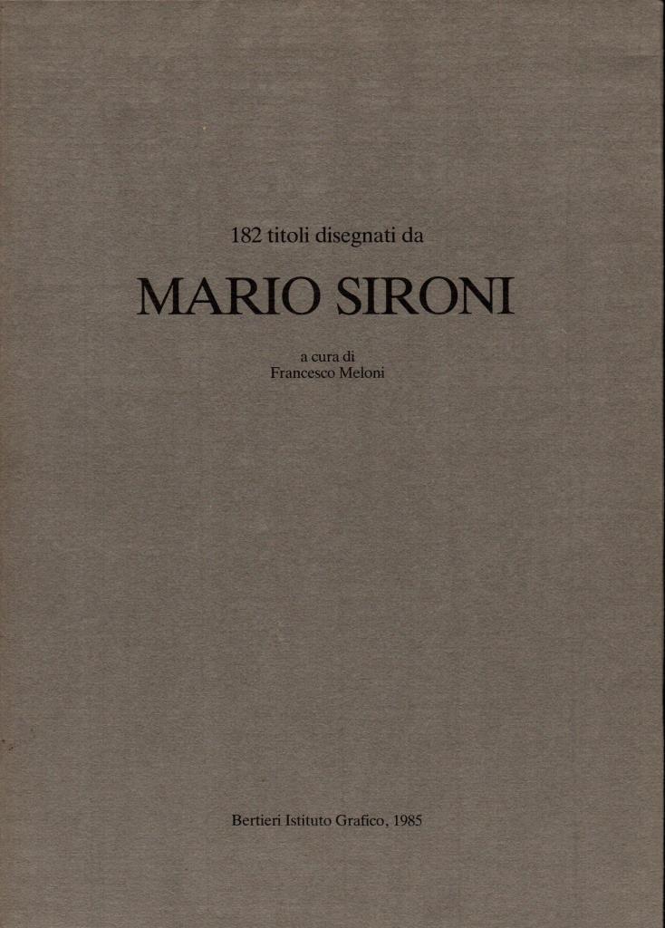 182 titoli disegnati da Mario Sironi