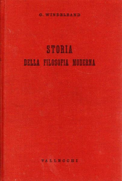 Storia della filosofia moderna