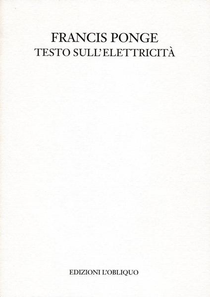 Testo sull'elettricità