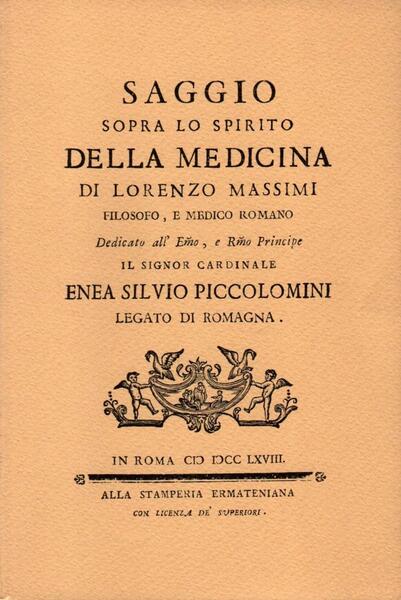 Saggio sopra lo spirito della medicina