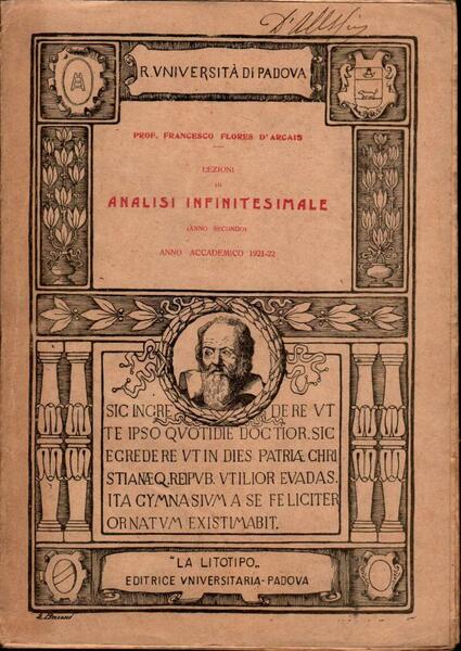 Lezioni di analisi infinitesimale