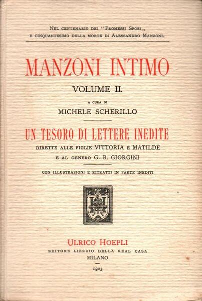 Manzoni intimo. Vol. II