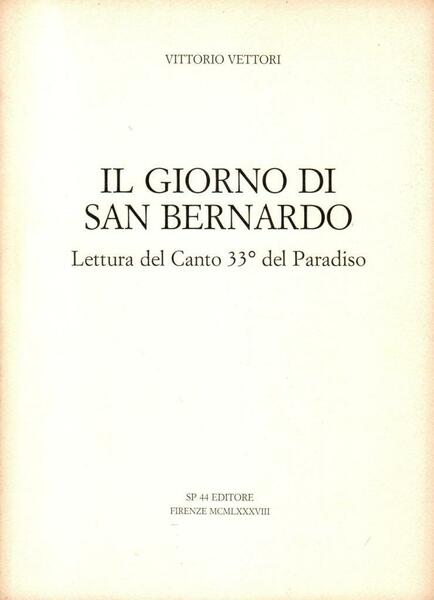 Il giorno di San Bernardo (dedica)