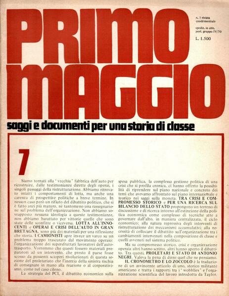 Primo Maggio n. 7