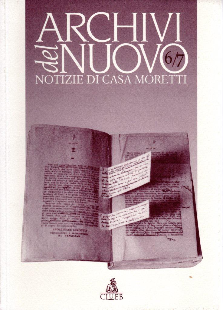 Archivi del Nuovo. Notizie di casa Moretti