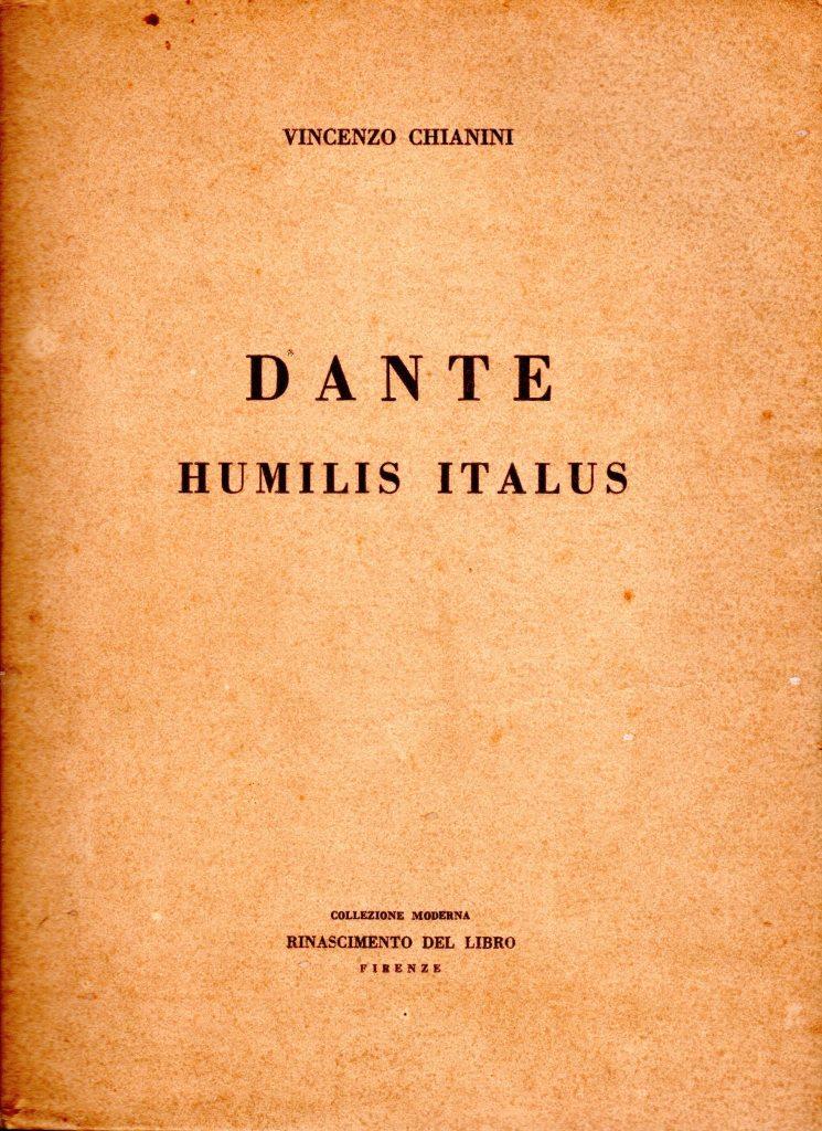 Dante humilis italus (dedica dell'autore all'editore Attilio Vallecchi)