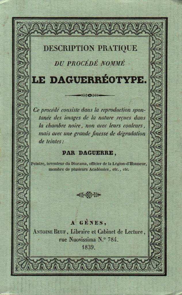 Description pratique du procede nomme la daguerreotype