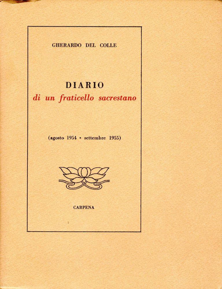 Diario di un fraticello sacrestano (agosto 1954 - settembre 1955)