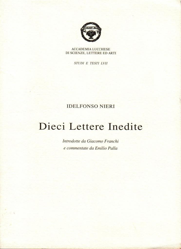 Dieci Lettere Inedite